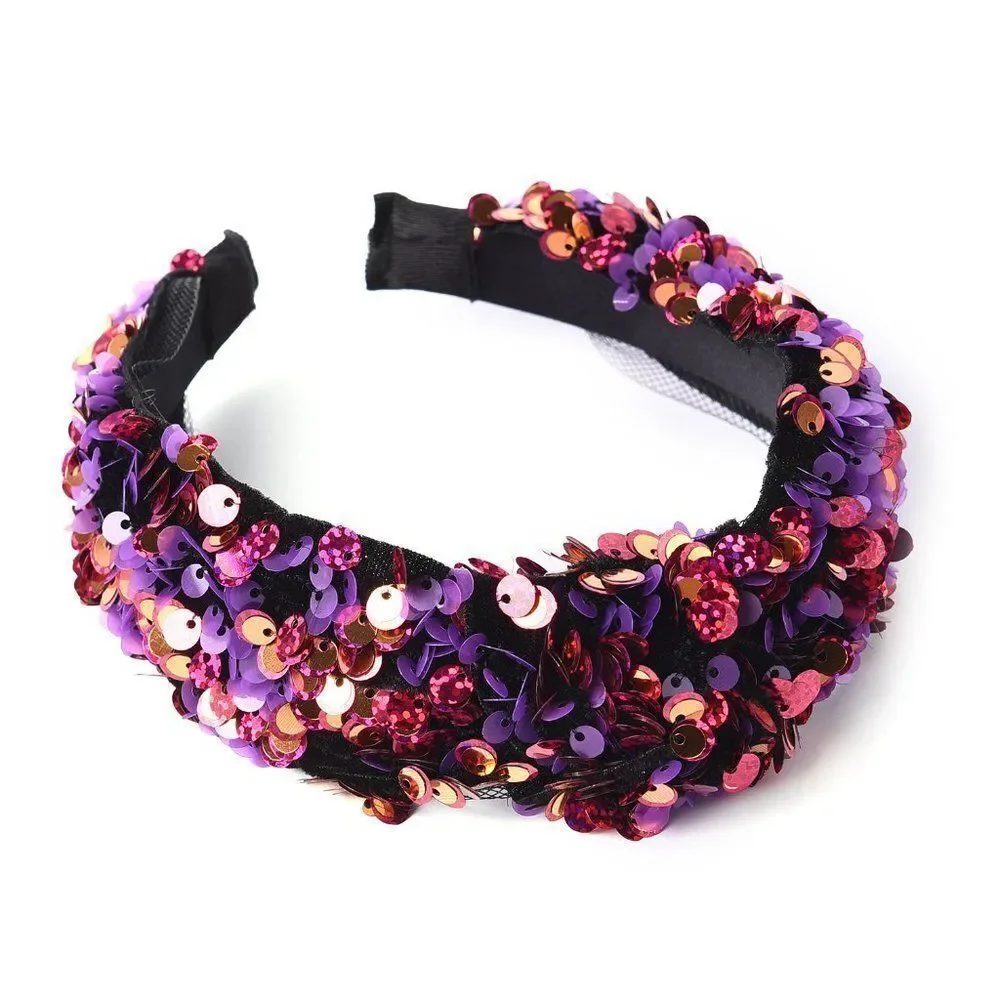 Sparkly Wide-Brimmed Headbands